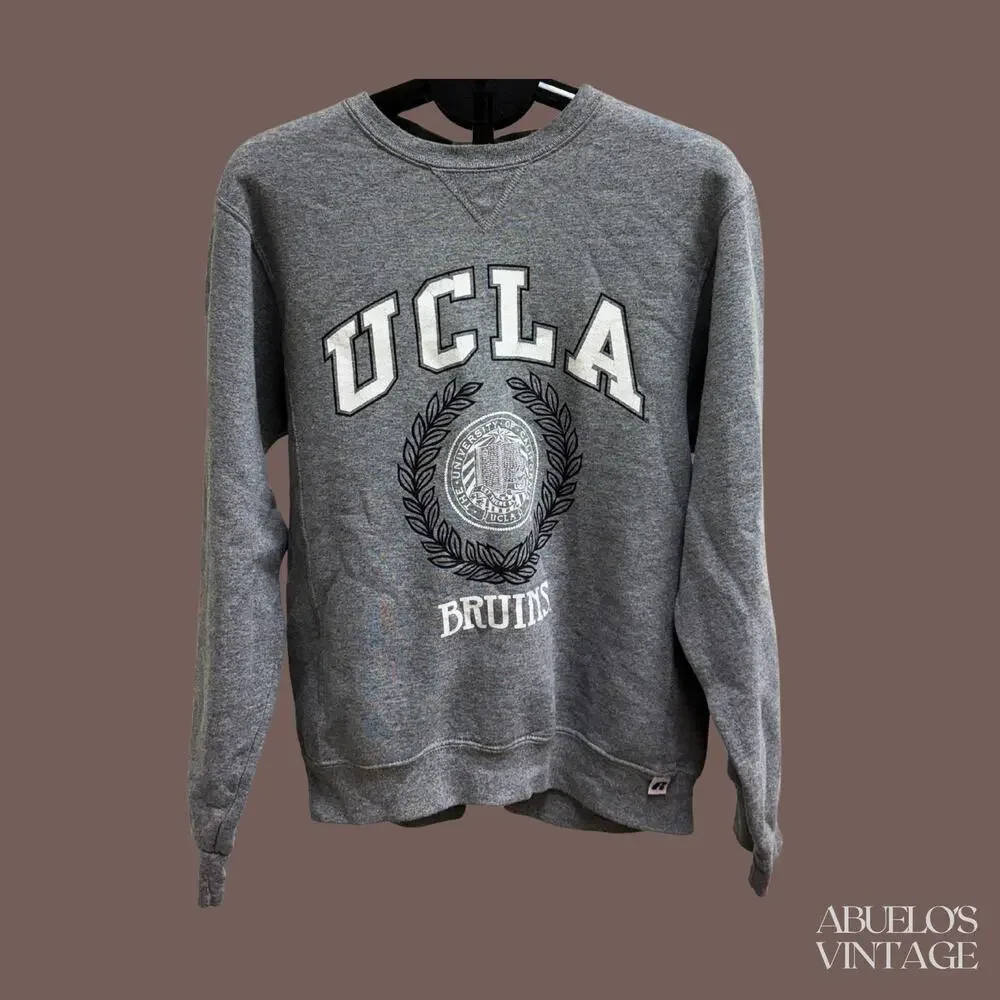 Russell Athletic UCLA Crewneck Sweatshirt | Gray Graphic | Size S | Vintage